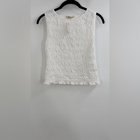 Madewell Smocked Boatneck Tank - Picture 4 of 5